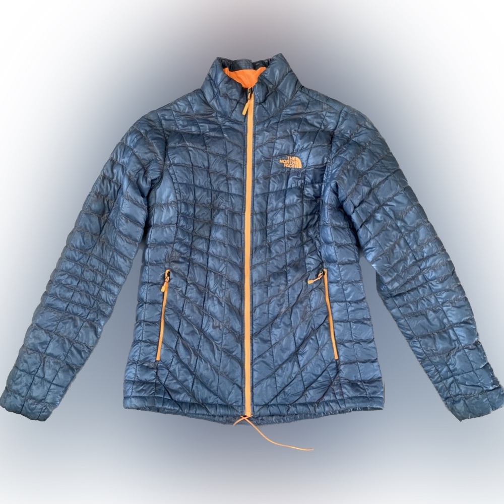 Last call! North Face blue quilted lightweight packable insulated jacket - Picture 1 of 10